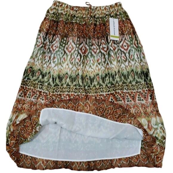 Alfred Dunner ~Woman Size 14~Multi Color Long Pleated Flare Skirt Lined NWT$54.0 - Picture 4 of 11